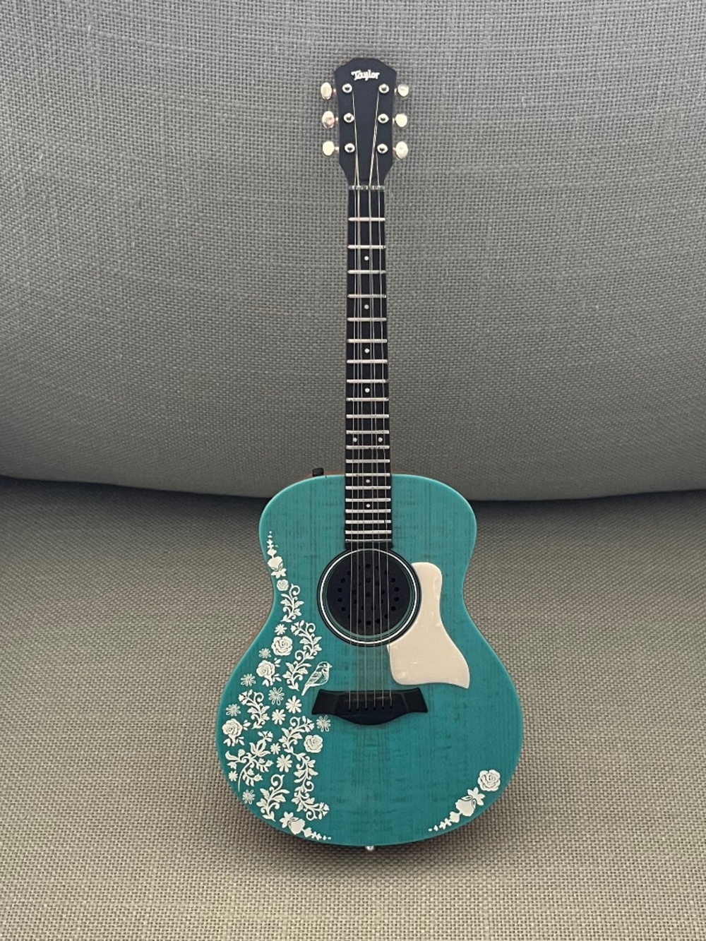 American Girl Tenney Grant Blue Guitar 2016 Retired Doll Accessory 18”